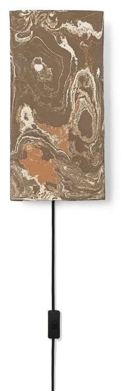 Ferm Living - Argilla Applique da Parete Rectangular Marble Mocha ferm LIVING