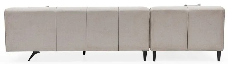 Divano angolare beige chiaro, angolo sinistro Jivago - Artie