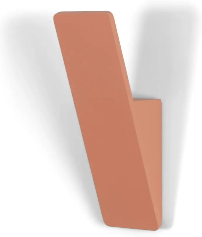 Gancio da parete color salmone in acciaio Angle – Spinder Design