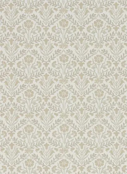 Morris & Co Carta da parati Morris Bellflowers - Linen/ Cream