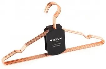 Set di 6 Grucce Gärde Metallizzate Oro Rosa - Sklum