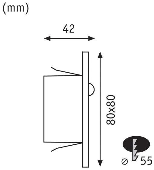 Paulmann&nbsp; 93134 - LED/1,2W Illuminazione scale con sensore EDGE 230V cromo