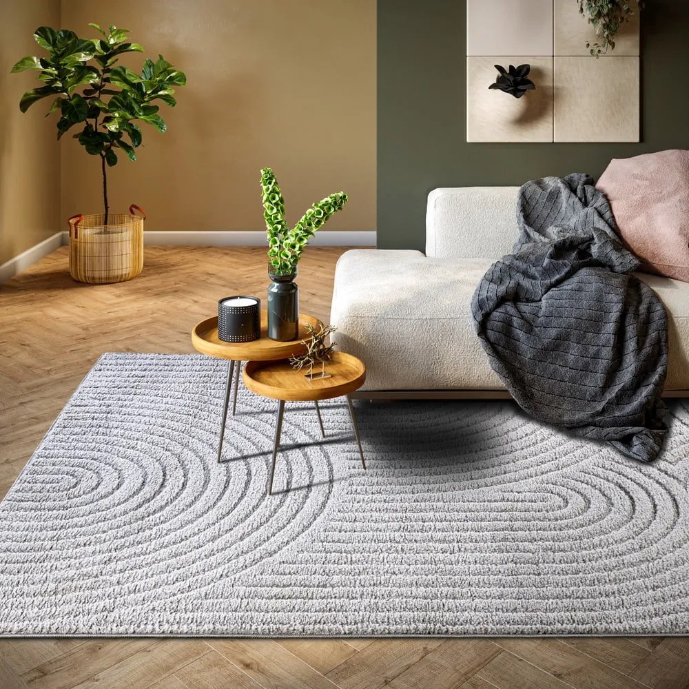 Tappeto in grigio chiaro 160x235 cm Panglao New York Light Grey – Elle Decoration