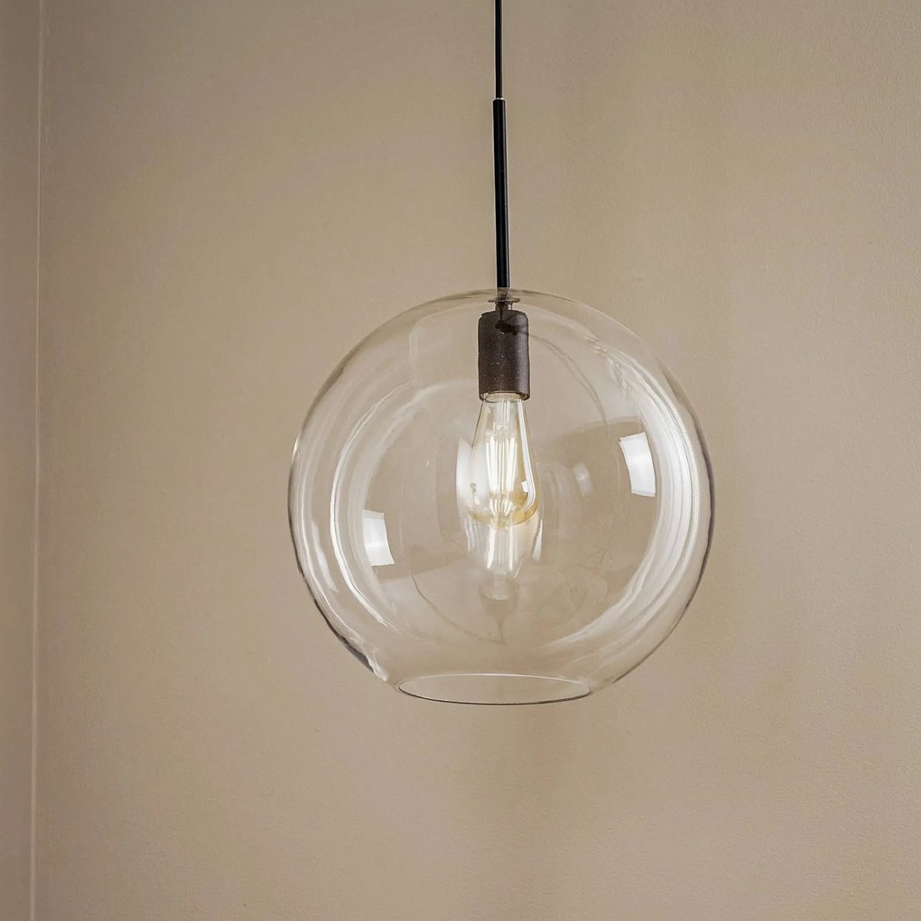 Nowodvorski Lighting Lampada a sospensione Sphere XL con paralume in vetro