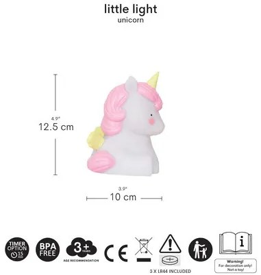 A Little Lovely Company - piccola luce notturna - unicorno