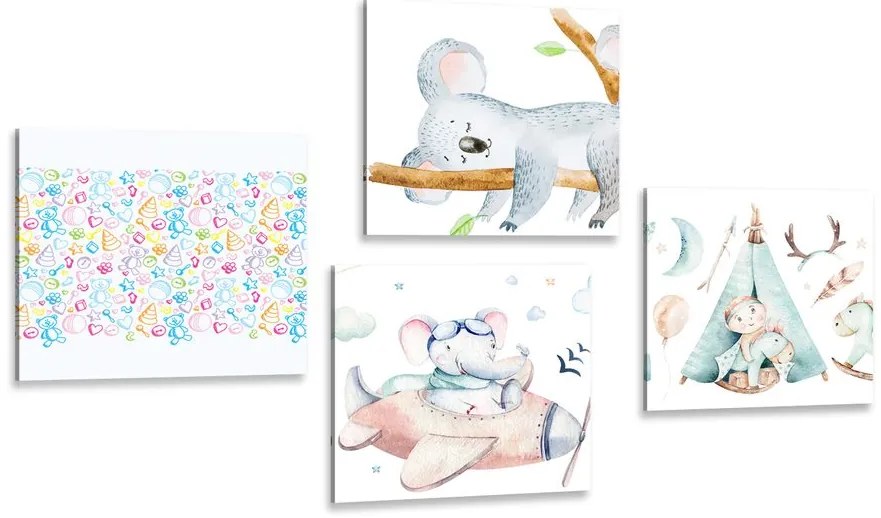 Set di quadri – Per bambini in colori splendidi