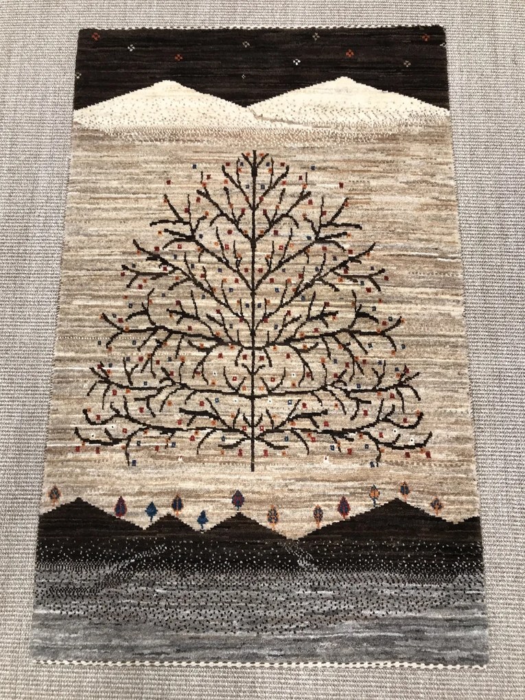 Loribaft Tappeto persiano 80x130 Marrone (Iran) Annodato A Mano