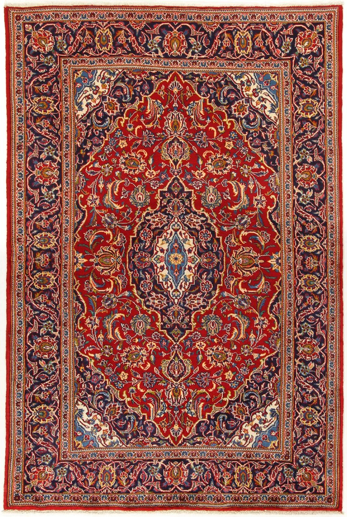Kashan Tappeto persiano 210 x 140 (Iran) Annodato A Mano