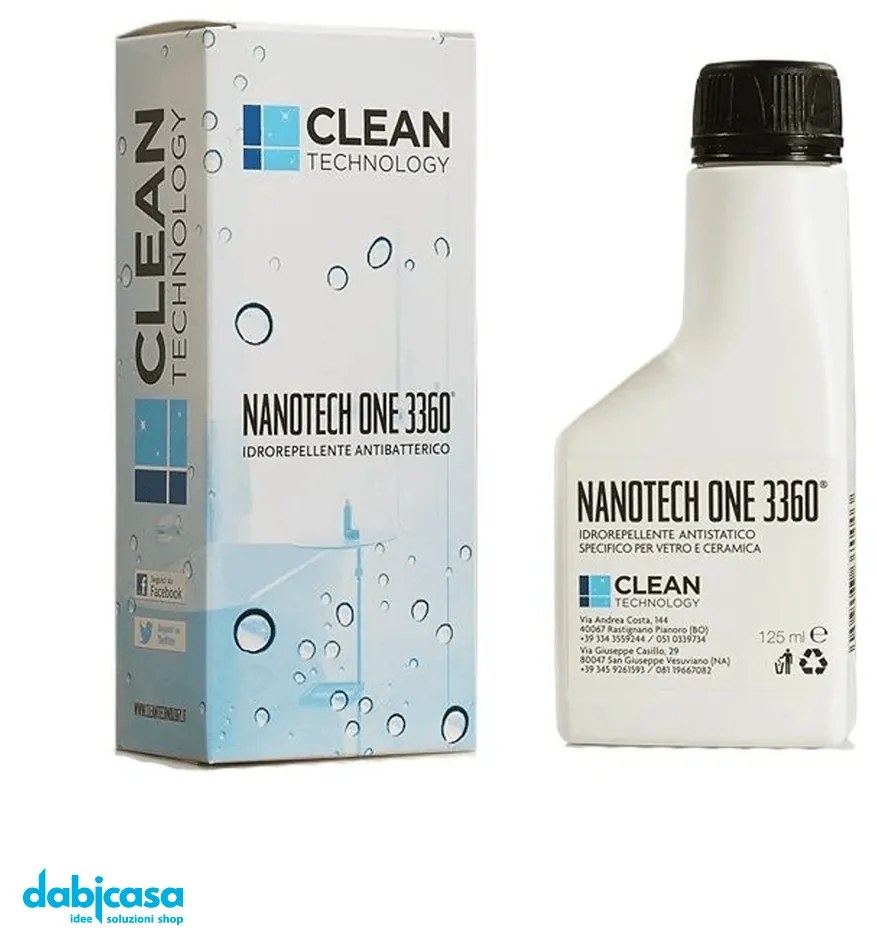 Clean Technology "Nanotech One 3360" Idrorepellente Antibatterico