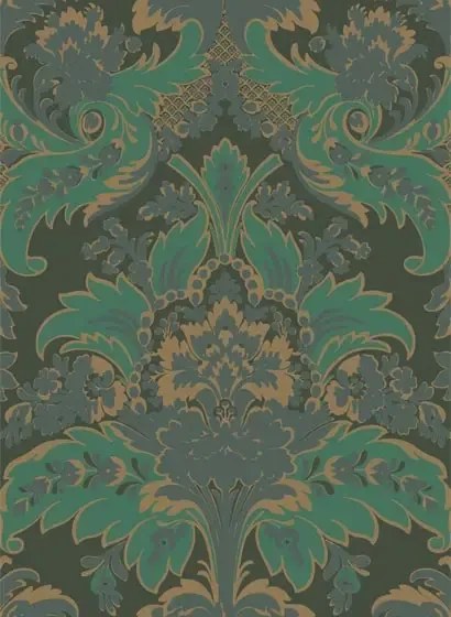 Aldwych - Designtapete von Cole & Son - Green & Gold