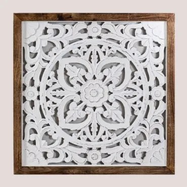 Pannello Decorativo In Legno (64x66 Cm) Narmadas A - Sklum
