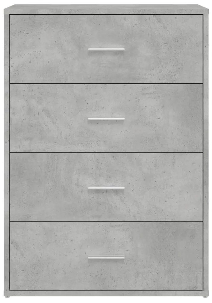 Credenze 2 pz grigio cemento 60x31x84 cm in legno multistrato