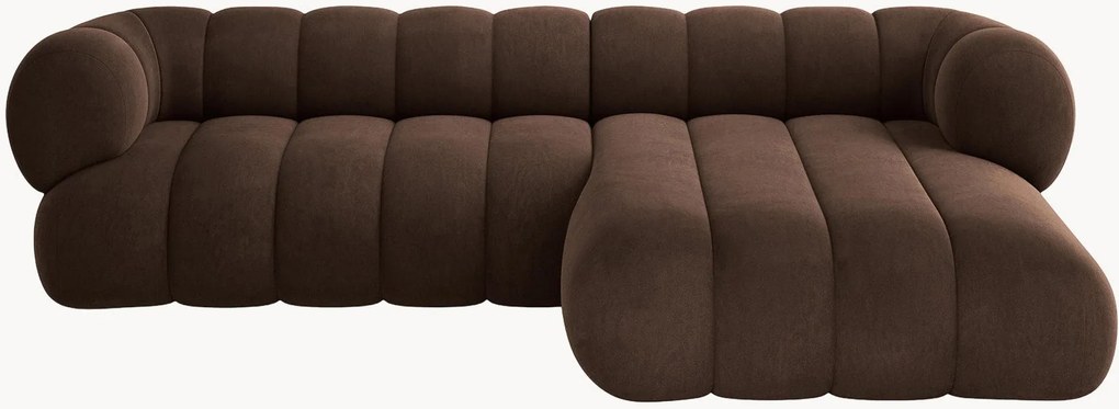 Divano angolare 5 posti in velluto Koge