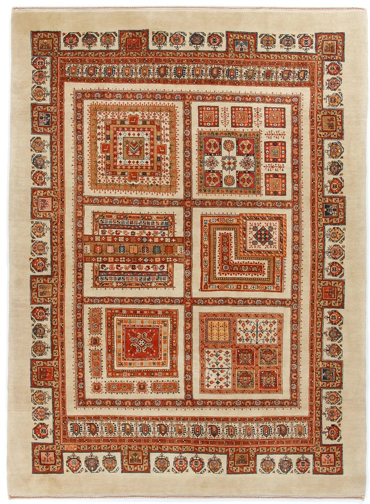 Gashghai Tappeto 210 x 150 (Iran) Annodato A Mano