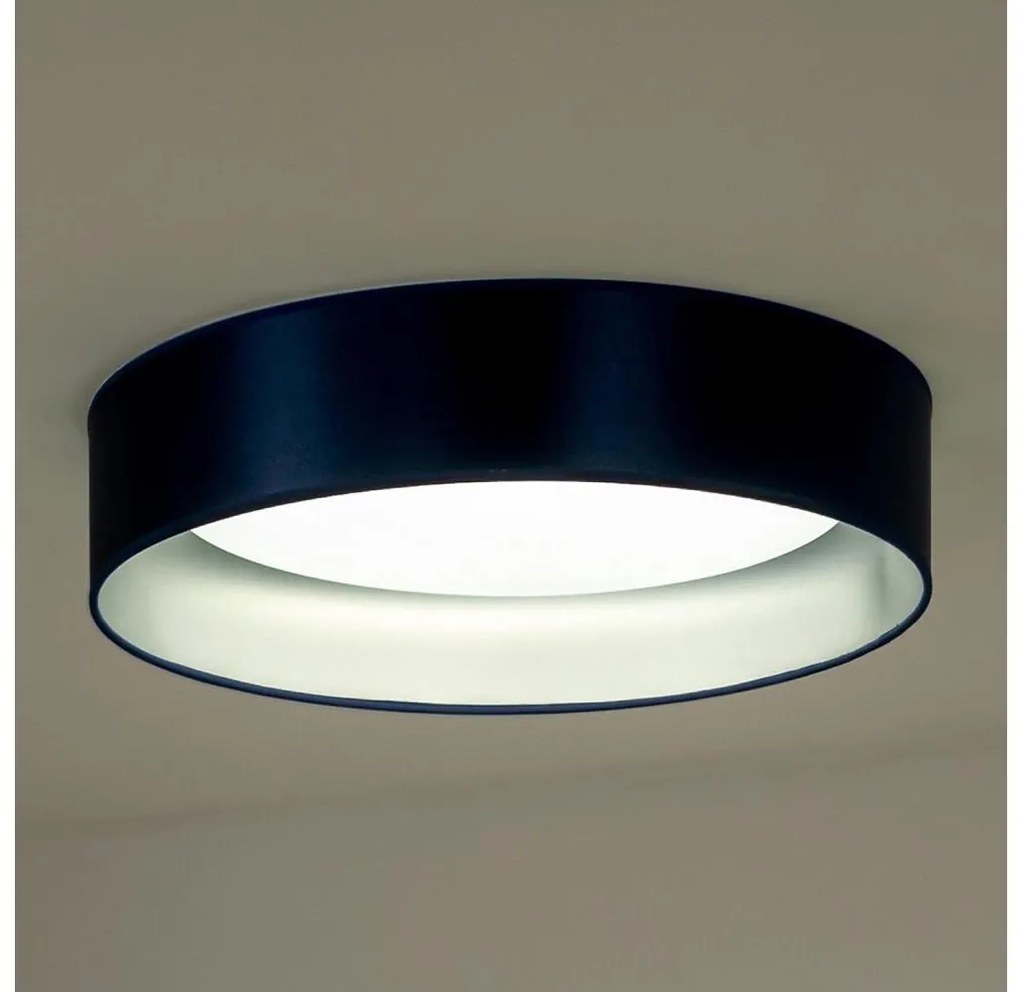 Duolla - Plafoniera LED ROLLER LED/24W/230V diametro 45 cm blu/argento