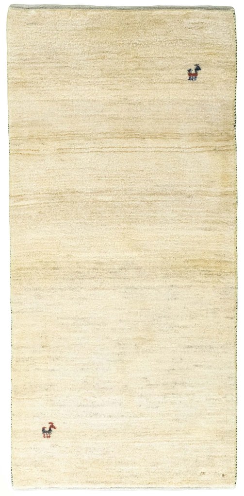 Gabbeh Tappeto 70 x 150 Beige (Iran) Annodato A Mano