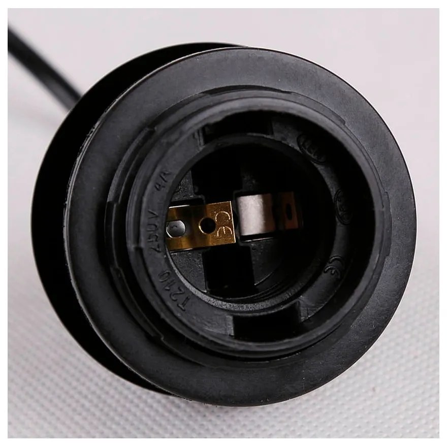 Apparecchio a sospensione nero con paralume in vetro Felis - Candellux Lighting