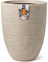 Vaso Elegante Basso Waste Rib 34x46 cm Beige Terrazzo