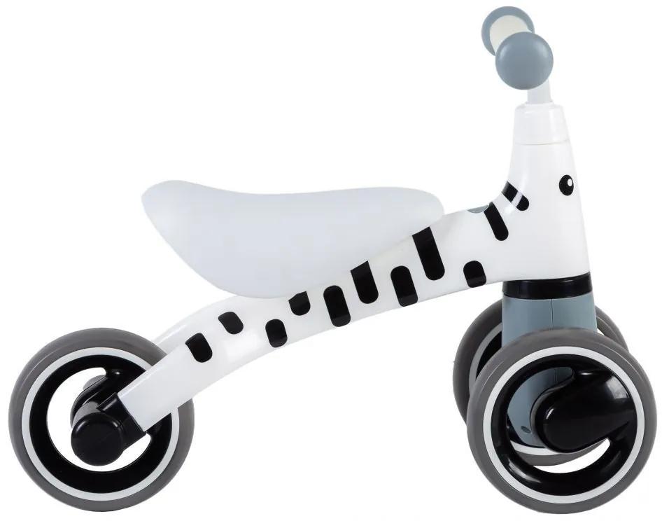 Bicicletta seza pedali con motivo zebrato per bambini