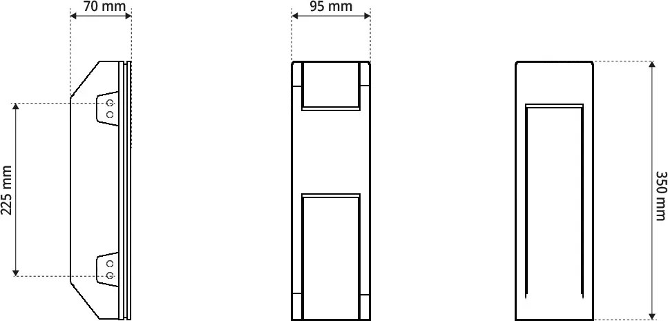 Applique da Incasso Segnapasso GU10 in Gesso Pitturabile SLIM