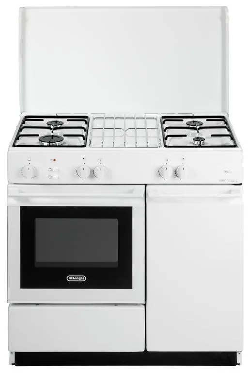 Cucina a gas con forno DE'LONGHI SGGW 854 N EDM bianca L 86 x P 50 cm