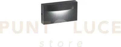 Applique led mobula antracite in alluminio 8w 1100lm 3000k ip65 420...