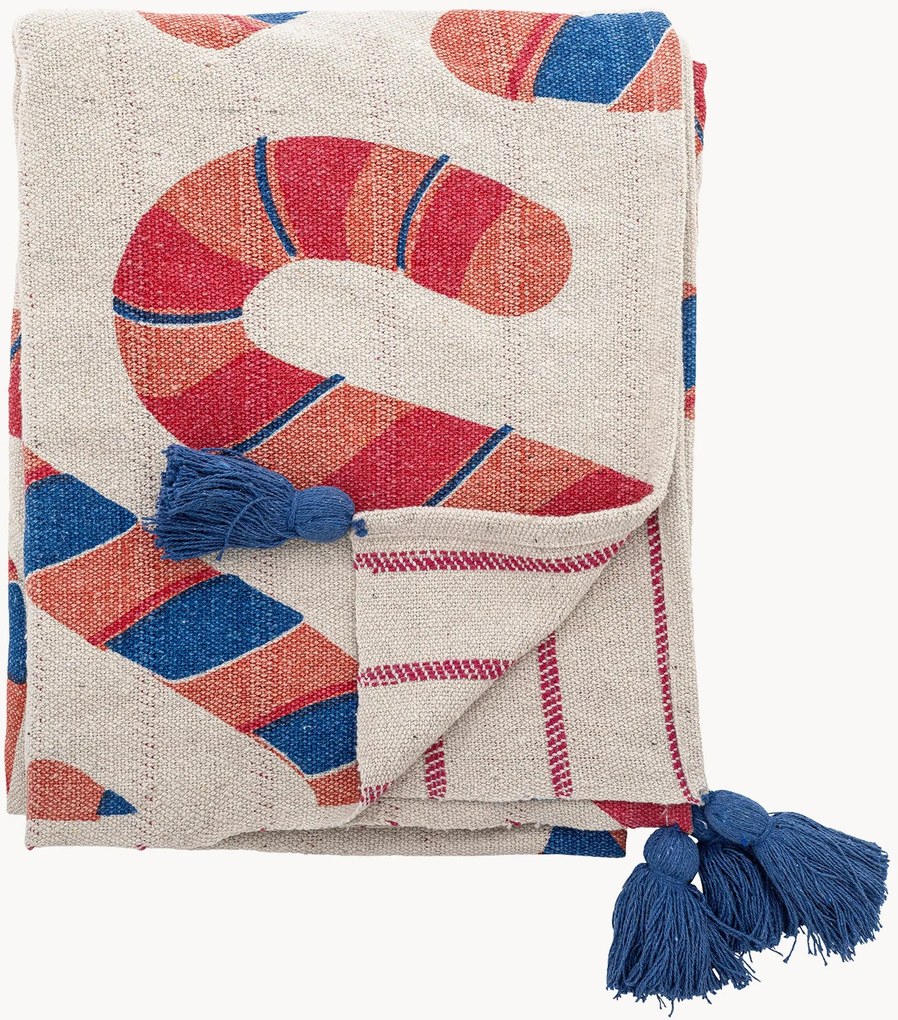 Coperta con nappe Candice