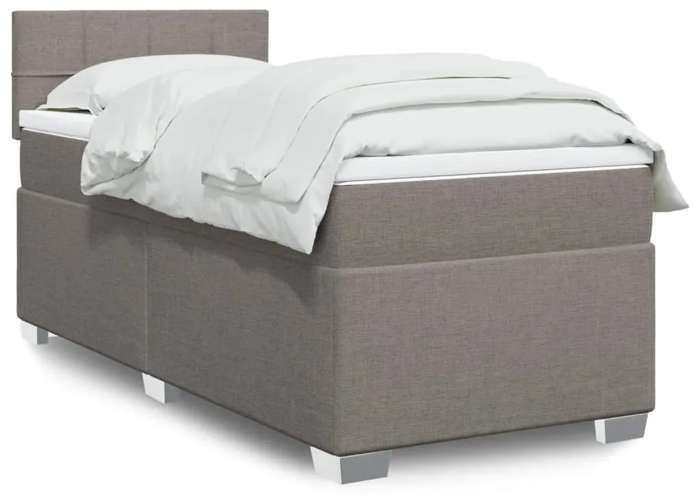Giroletto A Molle Con Materasso Tortora 100x200 Cm İn Tessuto /