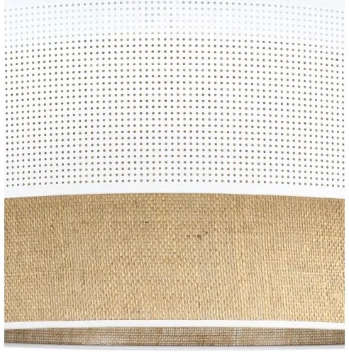 Plafoniera BORHO 1xE27/60W/230V Ø 50 cm bianco/juta