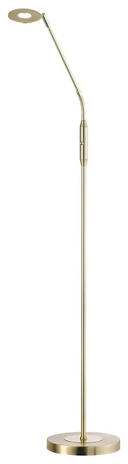 Lampada da terra a LED dimmerabile in oro (altezza 150 cm) Dent - Fischer &amp; Honsel