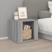 Comodino Grigio Sonoma 41x40x36 cm in Legno Multistrato 816550