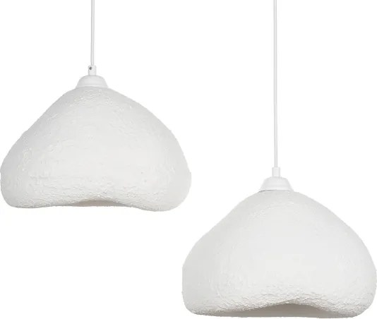 Brilagi - Lampada a sospensione con cavo WABI SABI 2xE27/40W/230V Ø 45 cm, bianco