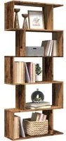 Libreria Divisorio 5Ripiani Legno Antico 70x24x161cm Truciolato 858100