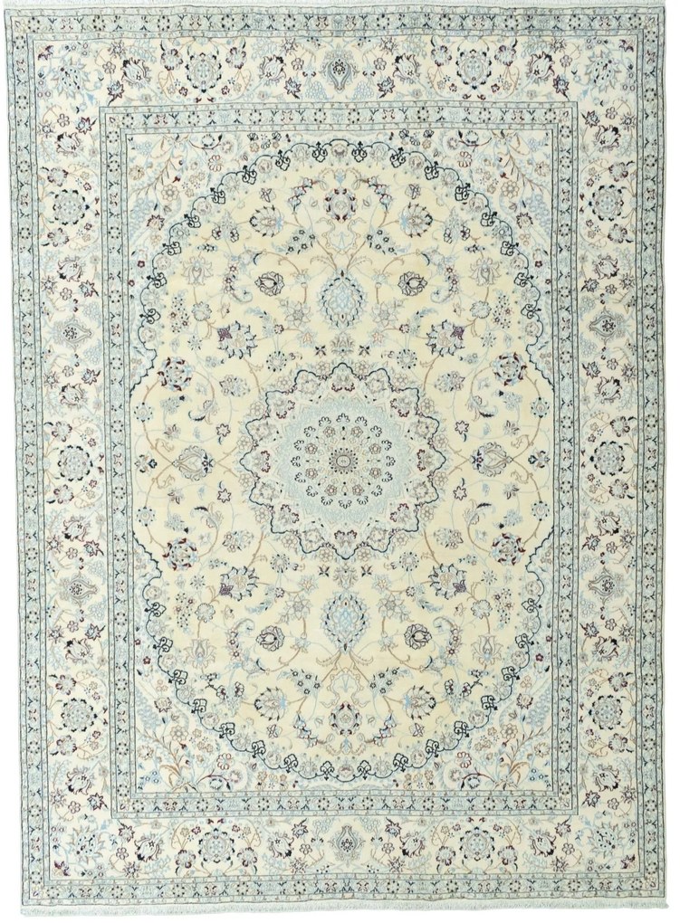 Nain Tappeto persiano 250x350 Beige (Iran) Annodato A Mano