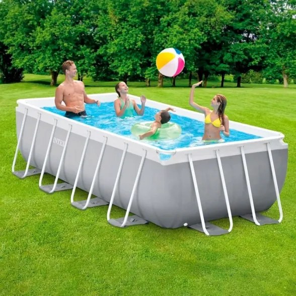 Intex Prisma Frame Piscina Rettangolare 400x200x122 Con Pompa Filtro - 26790NP