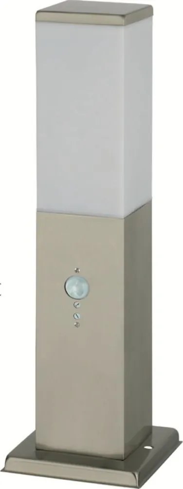 Brilagi - Lampada da esterno con sensore 1xE27/15W/230V 40 cm IP44 cromo opaco