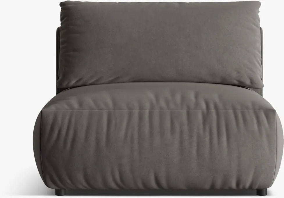 Modulo singolo Chris in velluto – L105 cm