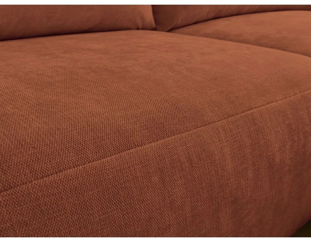 Divano angolare arancione Aden – Bobochic Paris