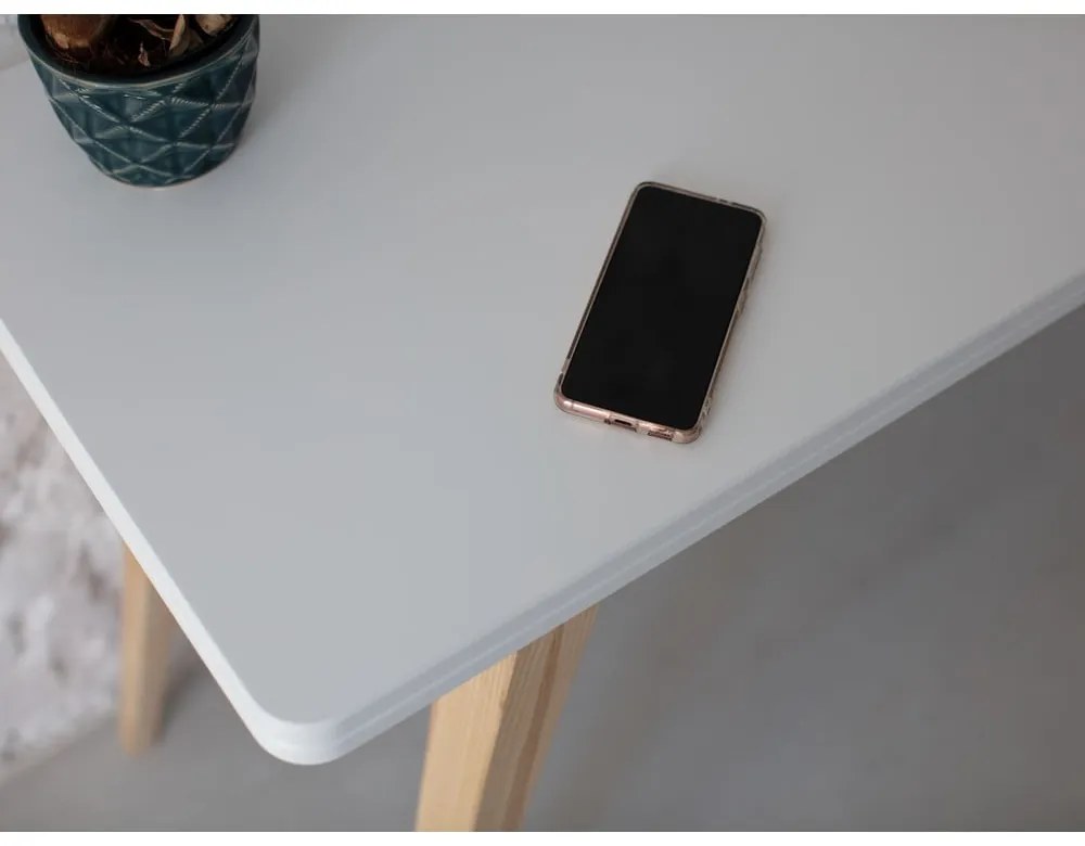 Tavolo da pranzo con piano nero allungabile con estensione 90x45 cm Envelope – Ragaba