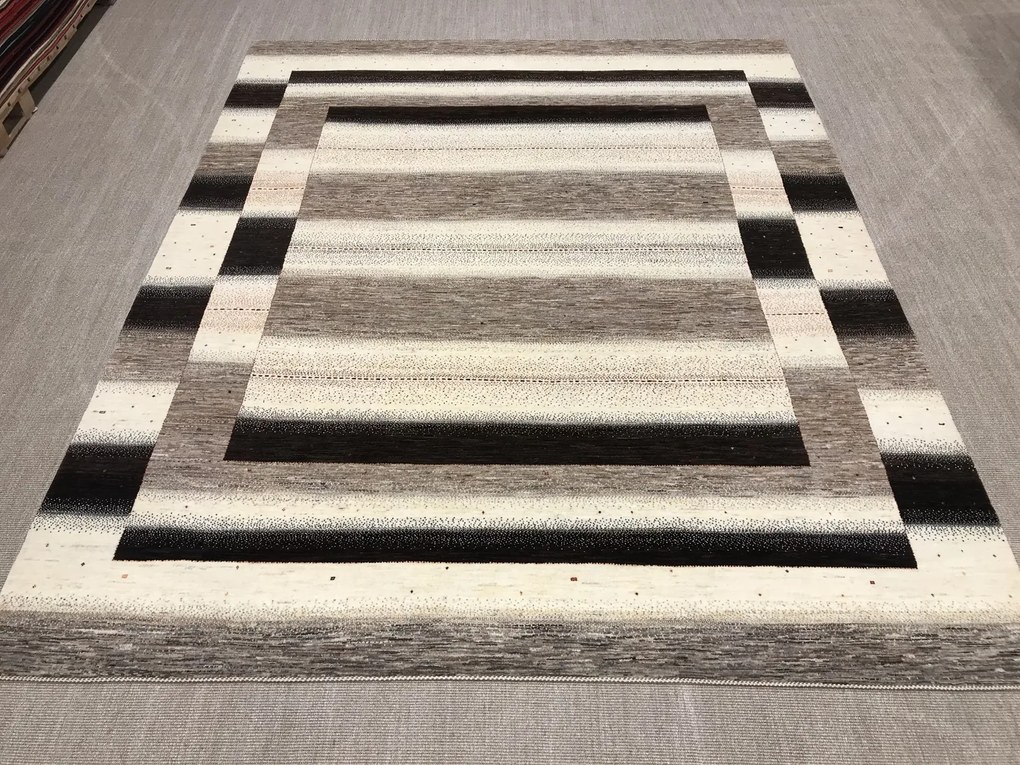 Loribaft Tappeto 350x290 Beige (Iran) Annodato A Mano