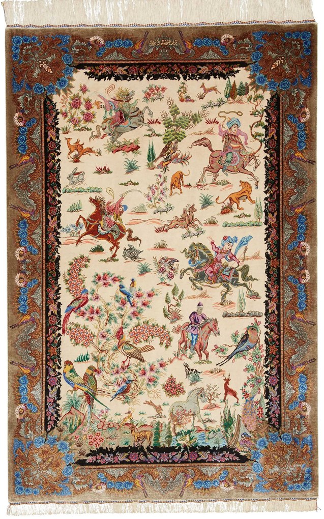 Ghom Tappeto persiano 150 x 100 (Iran) Annodato A Mano