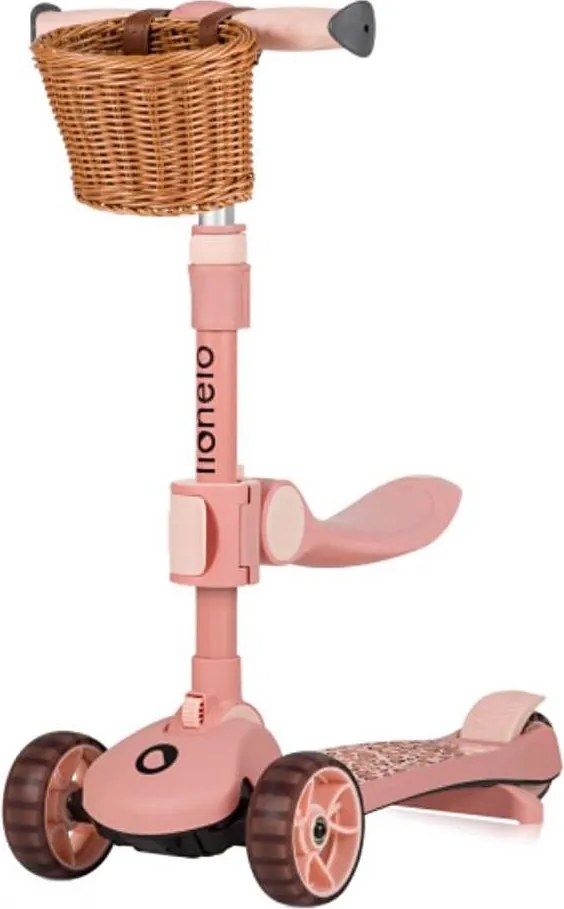 Lionelo - Monopattino 2 in 1 per bambini FRANKY rosa