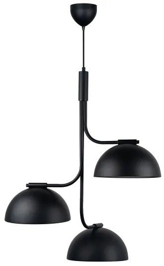 DFTP by Nordlux - Lampadario a sospensione con filo TULLIO 3xE14/25W/230V nero