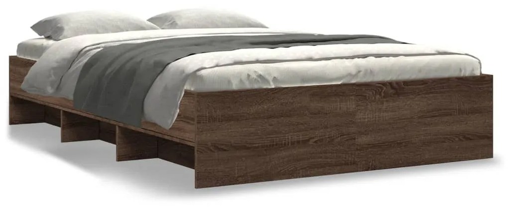 Giroletto Senza Materasso Rovere Marrone 120x200 Cm Truciolato /