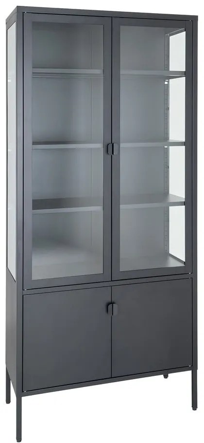 Vetrina metallica nera 80x180 cm Brisbane - House Nordic