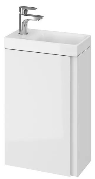 Cersanit S801-218-DSM - Mobile da bagno con lavabo MODUO SLIM 40 cm, bianco lucido