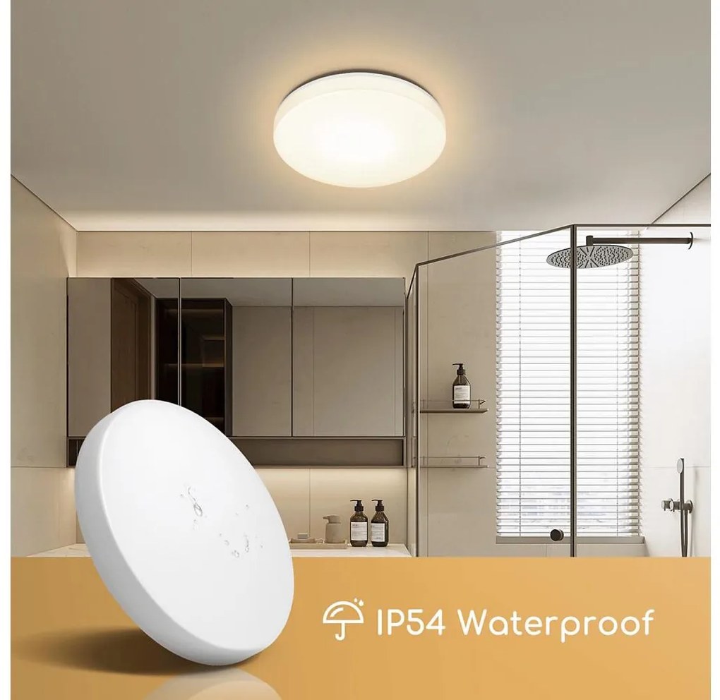 Aigostar - Plafoniera LED da bagno LED/18W/230V 4000K IP54