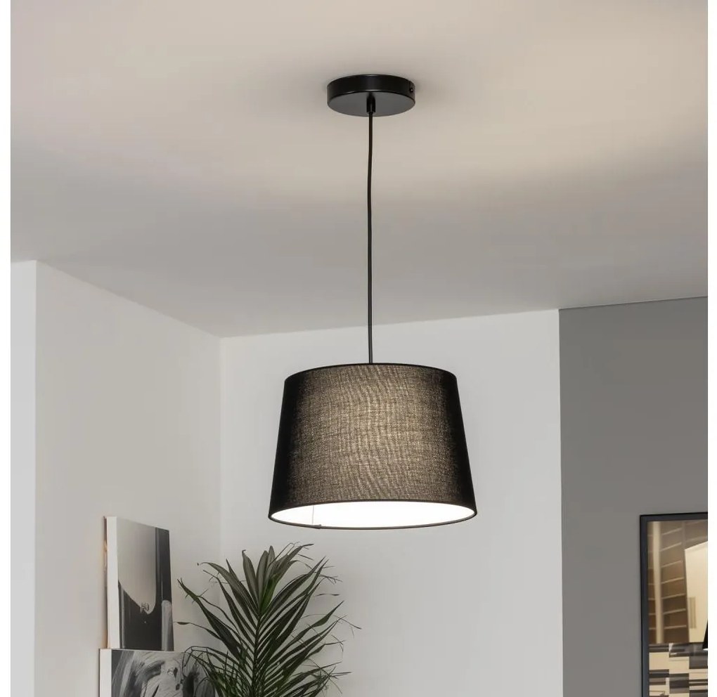 Brilagi - Lampada a sospensione LED CERIA con cavo 1xE27/40W/230V Ø 30 cm nera
