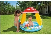 2pz piscina tonda gonfiabile baby fungo cm. 102x89 h (lt. 45) vit27268