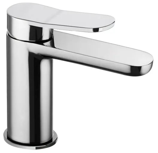 Rubinetto per lavabo a canna bassa getto aerato San Babila argento cromato lucido PALAZZANI H 15.9 cm
